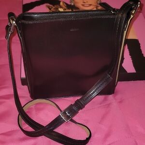 Mondani Black Crossbody Bag with Adjustable Strap